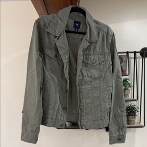 GAP Olive Green Military-Style Field Jacket